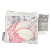 Cotton Pads uitwasbaar wit/roze 10 st