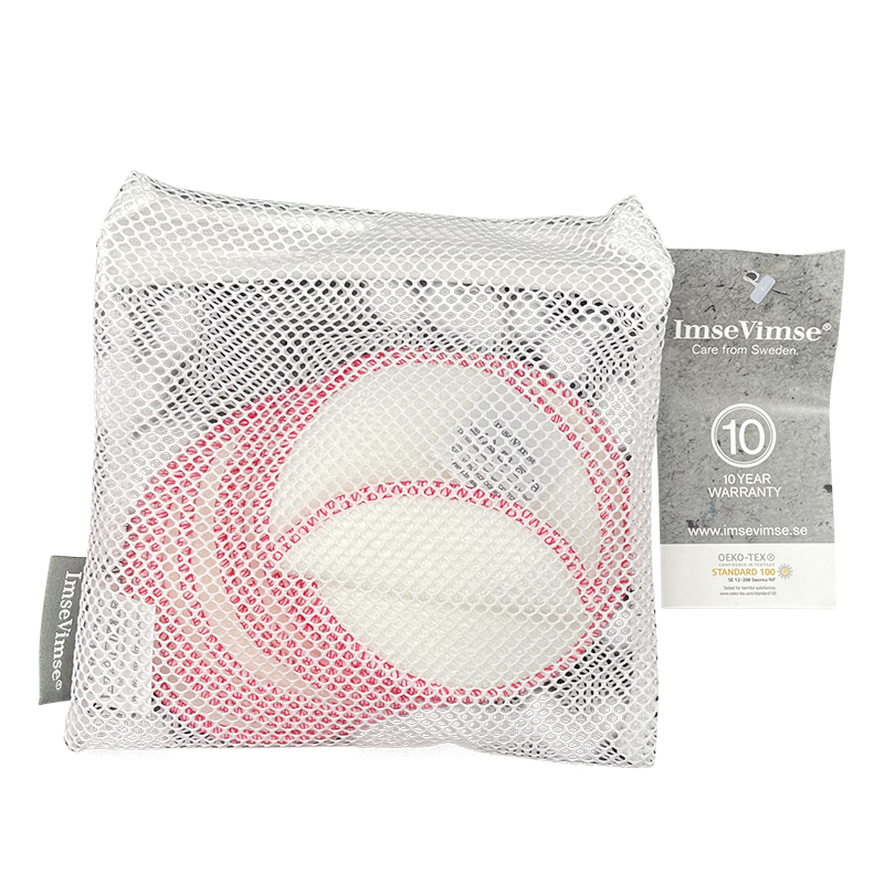 Cotton Pads uitwasbaar wit/roze 10 st