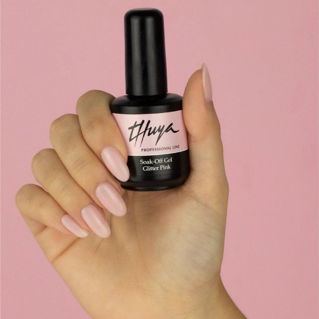 Biab glitter pink