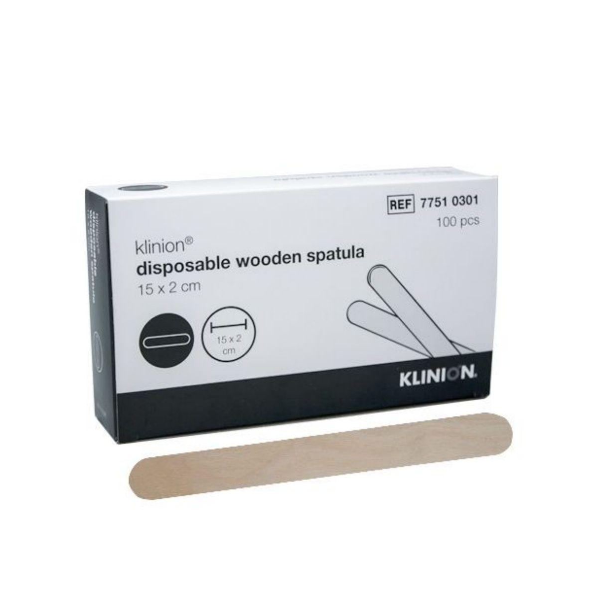 Houten tongspatels 100 st