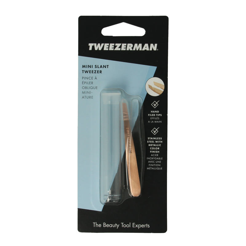 Tweezerman Mini Slant Tweezer Rose Gold